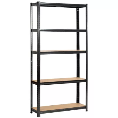 Regál do domácnosti 90 cm QARIAN - černý