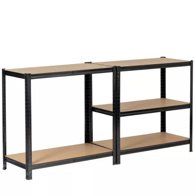 Regál do domácnosti 90 cm QARIAN - černý