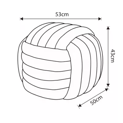 Designový taburet NUMA - béžový