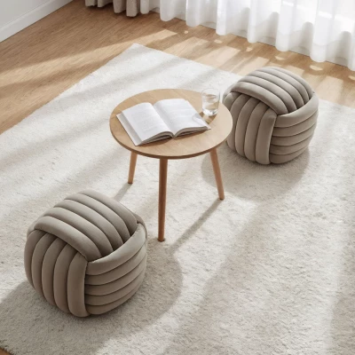 Designový taburet NUMA - béžový
