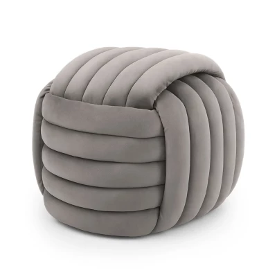 Designový taburet NUMA - světlé šedý
