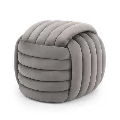 Designový taburet NUMA - světlé šedý