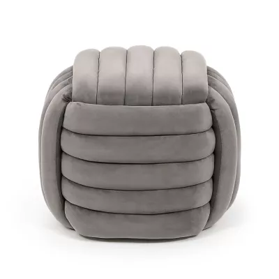 Designový taburet NUMA - světlé šedý