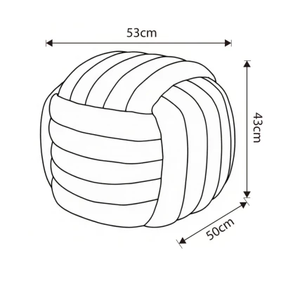 Designový taburet NUMA - světlé šedý