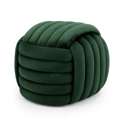 Designový taburet NUMA - láhvově zelený