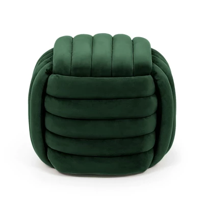 Designový taburet NUMA - láhvově zelený