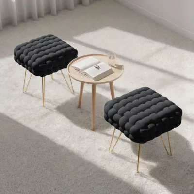 Elegantní taburet DESIRE - černý