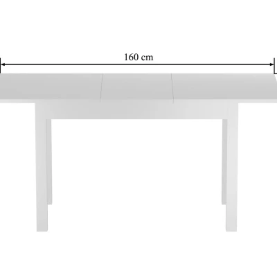 Rozkládací jídelní stůl 120(160)x70 cm FERENC - bílý