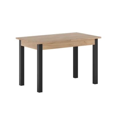 Rozkládací jídelní stůl 120(160)x67 cm KONIAS - zlatý dub craft / černý