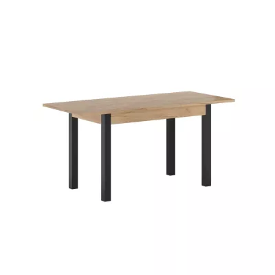 Rozkládací jídelní stůl 120(160)x67 cm KONIAS - zlatý dub craft / černý