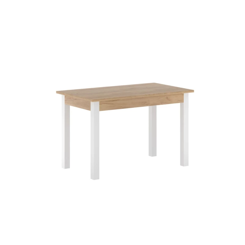 Rozkládací jídelní stůl 120(160)x67 cm KONIAS - zlatý dub craft / bílý