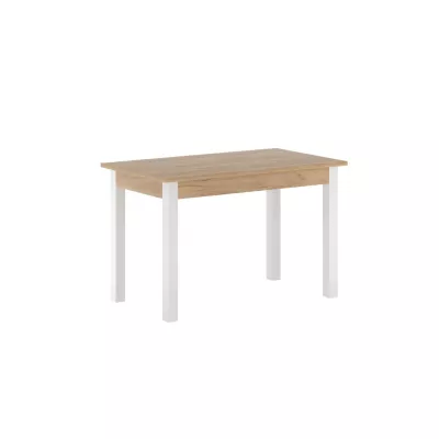 Rozkládací jídelní stůl 120(160)x67 cm KONIAS - zlatý dub craft / bílý