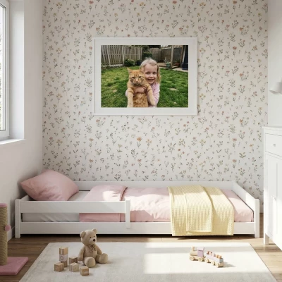 Nízká dětská postel 80x160 EMILY - bílá