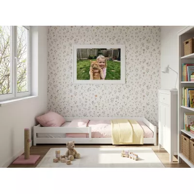 Nízká dětská postel 80x160 EMILY - bílá