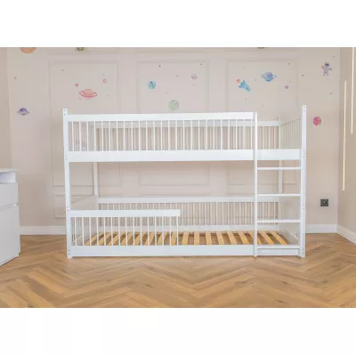 Dětská patrová postel 90x200 GLADYS - bílá