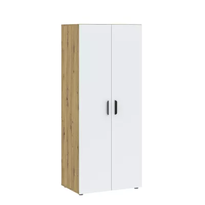 Dvoudveřová šatní skříň 74 cm RICHLAND - dub artisan / bílá