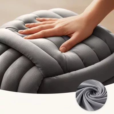 Designový taburet NUMA - světlé šedý