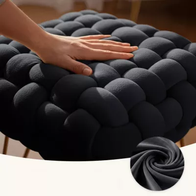Elegantní taburet DESIRE - černý