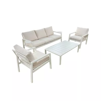 Set zahradního nábytku HADORA - krémový / béžový