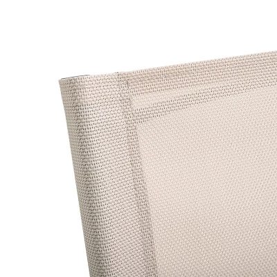 Zahradní set se slunečníkem BABRIS - černý / béžový