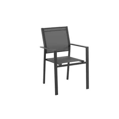 Jídelní zahradní set BABLIA - antracit / šedý