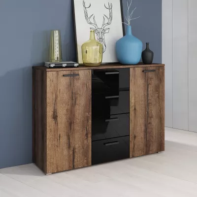 Dvoudveřová elegantní komoda SÁRA se šuplíky