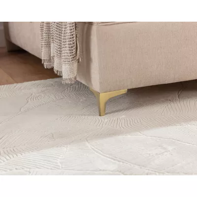 Vyvýšená kontinentální čalouněná postel 180x200 EVELINA - modrá / šedomodrá + topper ZDARMA