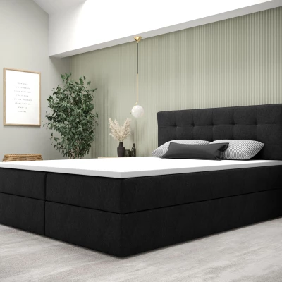 Moderní postel 200x200 s úložným prostorem STIG 5 - antracit