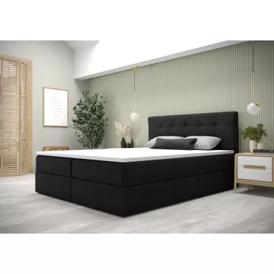 Moderní postel 200x200 s úložným prostorem STIG 5 - antracit