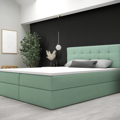 Moderní postel 200x200 s úložným prostorem STIG 5 - zelená