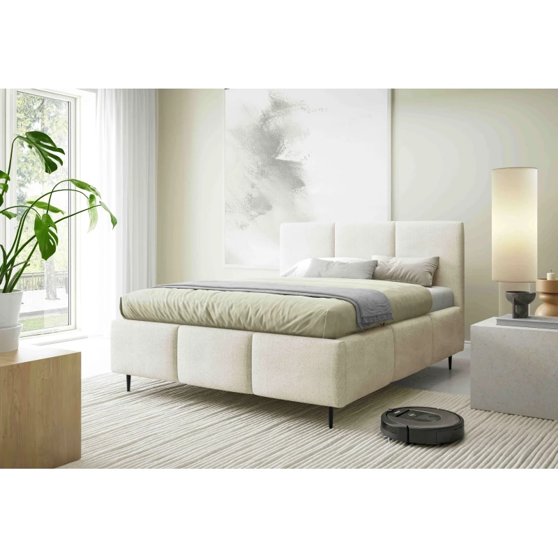 Manželská postel 160x200 VIONA LEG s úložným prostorem - ecru 1