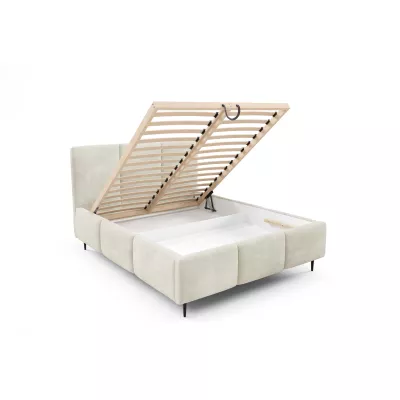 Manželská postel 160x200 VIONA LEG s úložným prostorem - ecru 1
