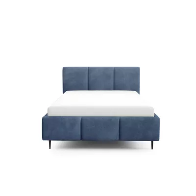 Manželská postel 160x200 VIONA LEG s úložným prostorem - modrá