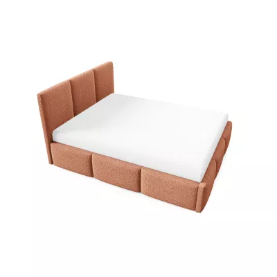 Manželská postel 160x200 VIONA s úložným prostorem - korálová