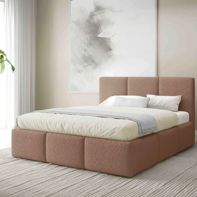 Manželská postel 160x200 VIONA s úložným prostorem - čokoládová