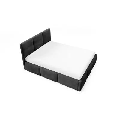Manželská postel 160x200 VIONA s úložným prostorem - černá