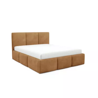 Manželská postel 160x200 VIONA s úložným prostorem - koniak
