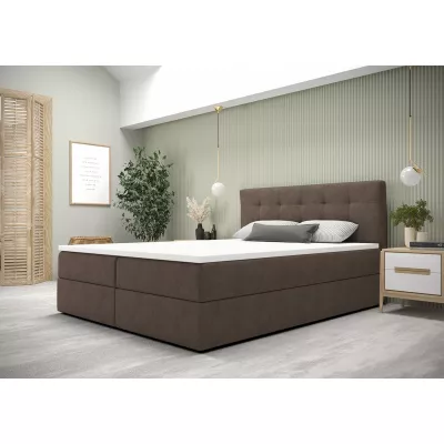 Moderní postel 180x200 s úložným prostorem STIG 5 - světle hnědá