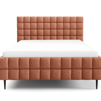 Čalouněná postel 160x200 LAILA LEG s úložným prostorem - korálová