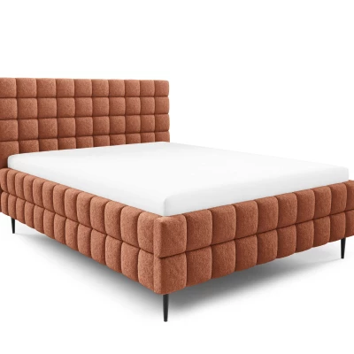 Čalouněná postel 160x200 LAILA LEG s úložným prostorem - korálová