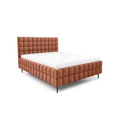 Čalouněná postel 160x200 LAILA LEG s úložným prostorem - korálová