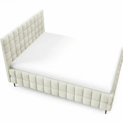 Čalouněná postel 180x200 LAILA LEG s úložným prostorem - ecru 1