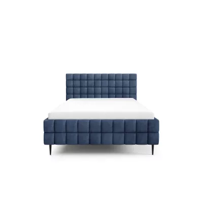 Čalouněná postel 180x200 LAILA LEG s úložným prostorem - modrá