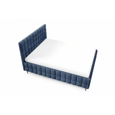 Čalouněná postel 180x200 LAILA LEG s úložným prostorem - modrá