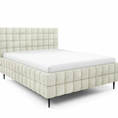 Čalouněná postel 160x200 LAILA LEG s úložným prostorem - ecru 1