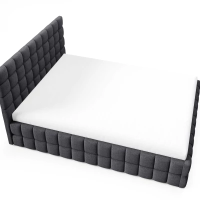 Čalouněná postel 180x200 LAILA s úložným prostorem - antracit