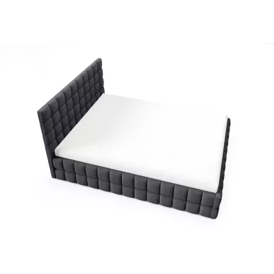 Čalouněná postel 180x200 LAILA s úložným prostorem - antracit