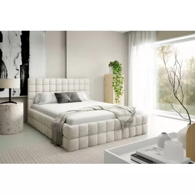 Čalouněná postel 180x200 LAILA s úložným prostorem - ecru 2