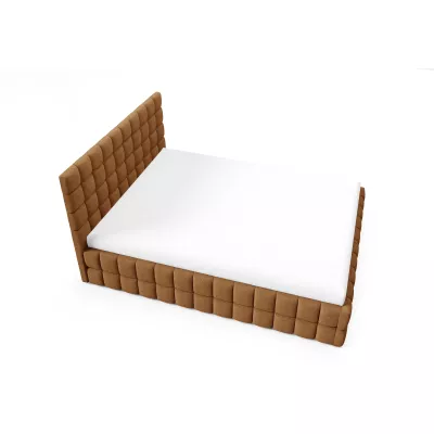 Čalouněná postel 180x200 LAILA s úložným prostorem - hnědá