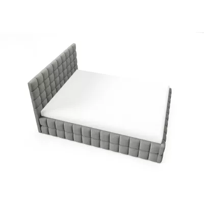 Čalouněná postel 160x200 LAILA s úložným prostorem - šedá